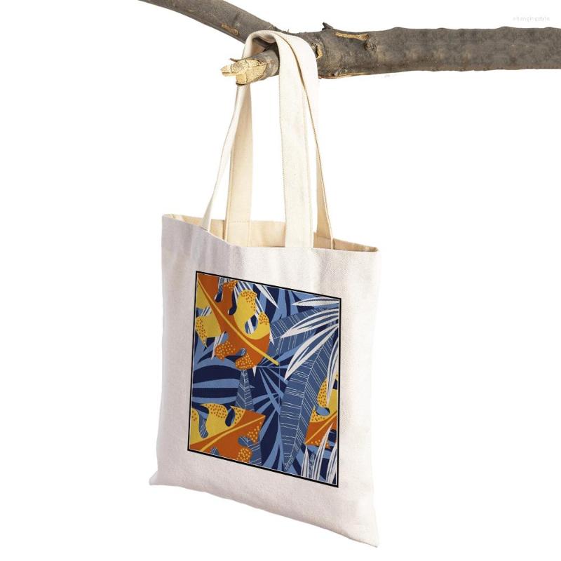 Shopping Bags Cartoon Tropical Leaf Tote Shopper Supermarket Bag Women Folding Canvas Lady Handbag Plant Travel Small
Shopping Bags Cartoon Tropical Leaf Tote Shopper Supermarket Bag Women Folding Canvas Lady Handbag Plant Travel Small