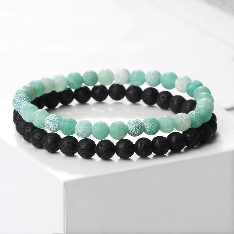 Strand 2pcs/set Black Lava Stone Bracelet Men 6mm Natural Cracked Beads Braceelets Stretch Bangles Women Yoga Healing Jewelry
Strand 2pcs/set Black Lava Stone Bracelet Men 6mm Natural Cracked Beads Braceelets Stretch Bangles Women Yoga Healing Jewelry