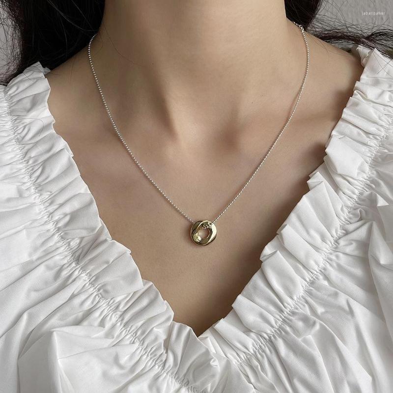 Chains Lispector 925 Sterling Silver Hollow Circle Round Pendant Necklaces For Women Korean Beads Chain Necklace Unisex Jewelry Gifts
Chains Lispector 925 Sterling Silver Hollow Circle Round Pendant Necklaces For Women Korean Beads Chain Necklace Unisex Jewelry Gifts