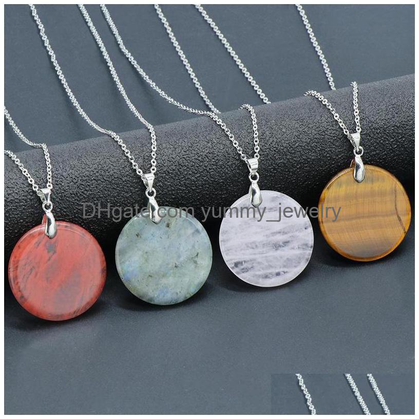 Pendant Necklaces Healing Natural Stone Pendants For Women Female Round Slice Agates Green Aventurine Tiger Eye Pink Quartz Drop Del Dhg8O
Pendant Necklaces Healing Natural Stone Pendants For Women Female Round Slice Agates Green Aventurine Tiger Eye Pink Quartz Drop Del Dhg8O