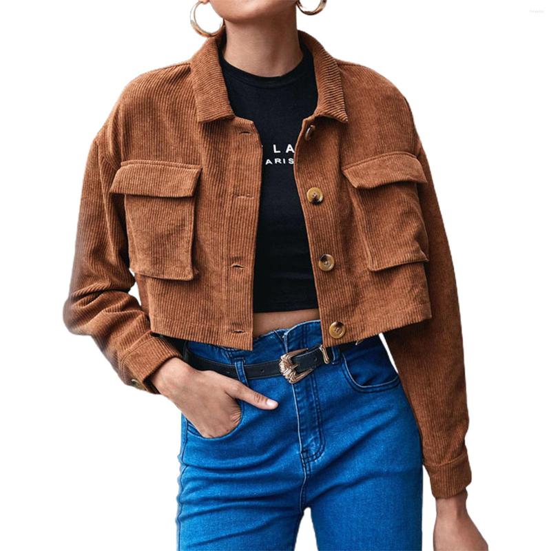 Women's Jackets Female Short Coat Solid Color Turn-Down Collar Long Sleeve Jacket With Pockets For Spring Fall Brown /S/M/L, Auburn
Women's Jackets Female Short Coat Solid Color Turn-Down Collar Long Sleeve Jacket With Pockets For Spring Fall Brown /S/M/L, Auburn
