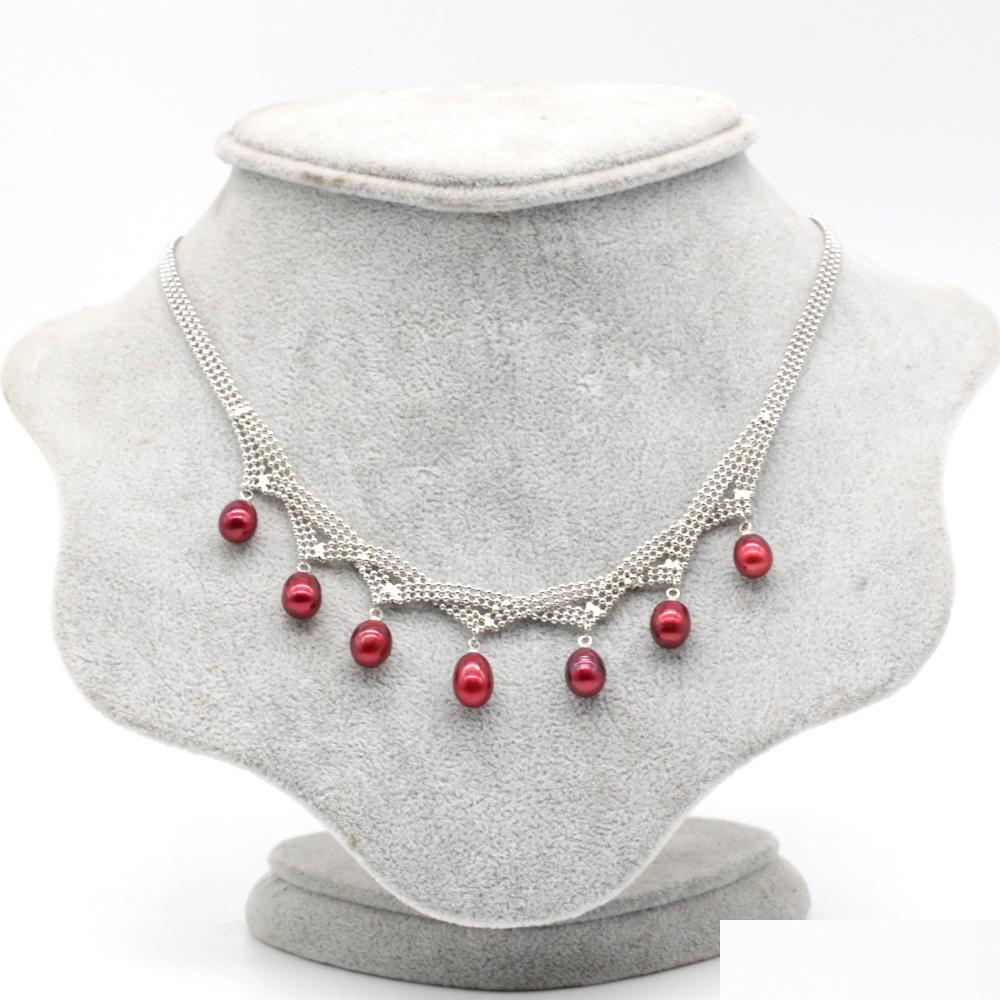 Strands Strings Freshwater Rice Pearl Pendant Necklace 78Mm Dyed Color Oval Mounted On Sier Plated Chain For Women Drop Delivery Je Dhkzr
Strands Strings Freshwater Rice Pearl Pendant Necklace 78Mm Dyed Color Oval Mounted On Sier Plated Chain For Women Drop Delivery Je Dhkzr