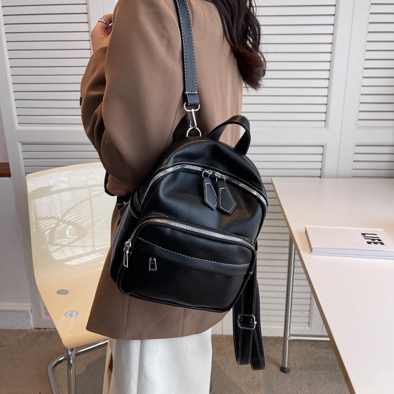School Bags Casual Women Backpack Small Female Leisure PU Leather Student Schoolbag Rucksack Daypack Shoulder Black, Beige
School Bags Casual Women Backpack Small Female Leisure PU Leather Student Schoolbag Rucksack Daypack Shoulder Black, Beige