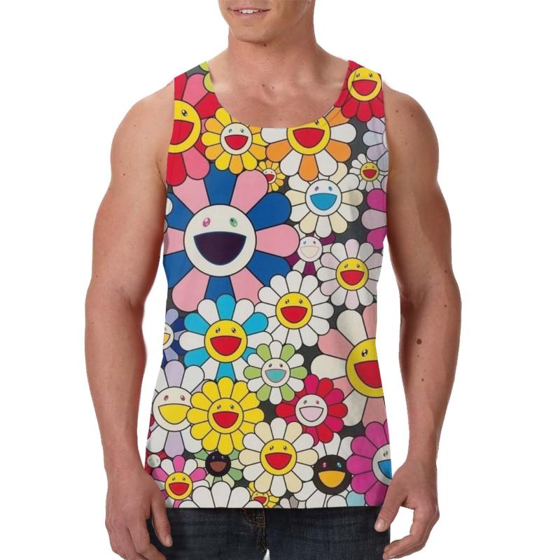 Men' Tank Tops Brand Gym Clothing Singlets Bodybuilding Top Rainbow Flower Men Fitness Muscle Guys Sleeveless Vest Tanktop, Black1
Men' Tank Tops Brand Gym Clothing Singlets Bodybuilding Top Rainbow Flower Men Fitness Muscle Guys Sleeveless Vest Tanktop, Black1