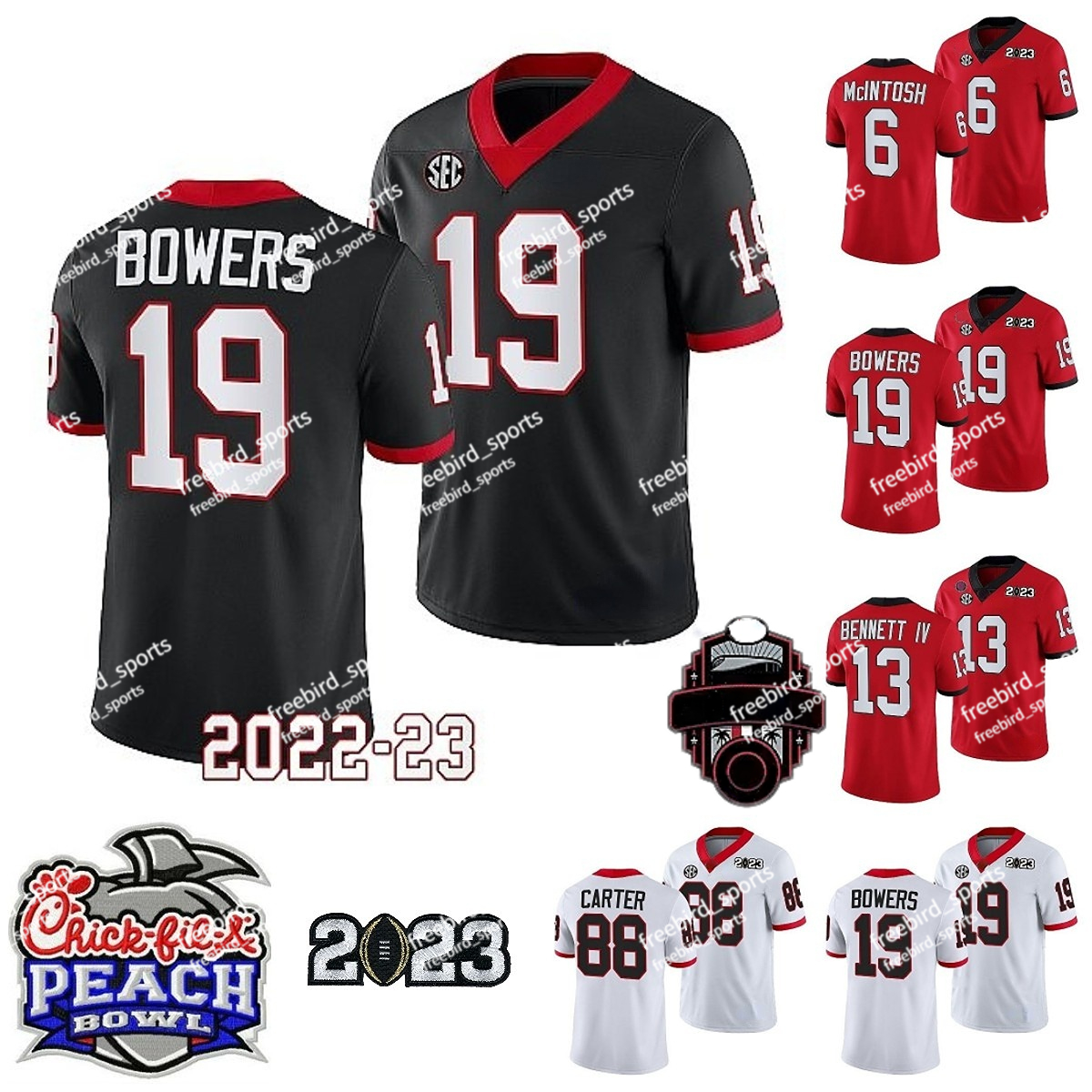 NCAA 88 Jalen Carter Football Jersey 84 Ladd McConkey 19 Brock Bowers 13 Stetson Bennett Ringo Jackson McIntosh 44 Milton Walker 2023 2022 Peach Bowl champions, Red jersey+peach bowl
NCAA 88 Jalen Carter Football Jersey 84 Ladd McConkey 19 Brock Bowers 13 Stetson Bennett Ringo Jackson McIntosh 44 Milton Walker 2023 2022 Peach Bowl champions, Red jersey+peach bowl