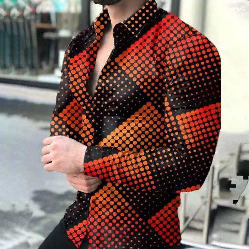 Men's Casual Shirts Social For Men Turn-down Collar Buttoned Shirt Color Dots Print Long Sleeve Tops Mens Clothes Camisas De Hombre, Cx970
Men's Casual Shirts Social For Men Turn-down Collar Buttoned Shirt Color Dots Print Long Sleeve Tops Mens Clothes Camisas De Hombre, Cx970