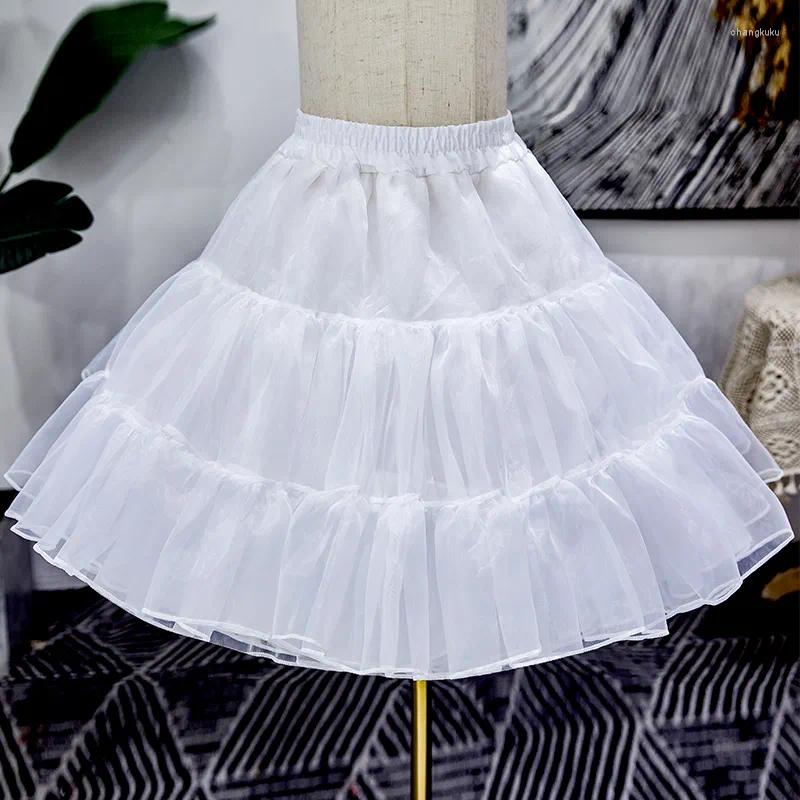 

Skirts Girl Dress Petticoat Soft Yarn Puffy Boneless Daily Support Cosplay Violence Ball Gown Lolita Sister Skirt, Black