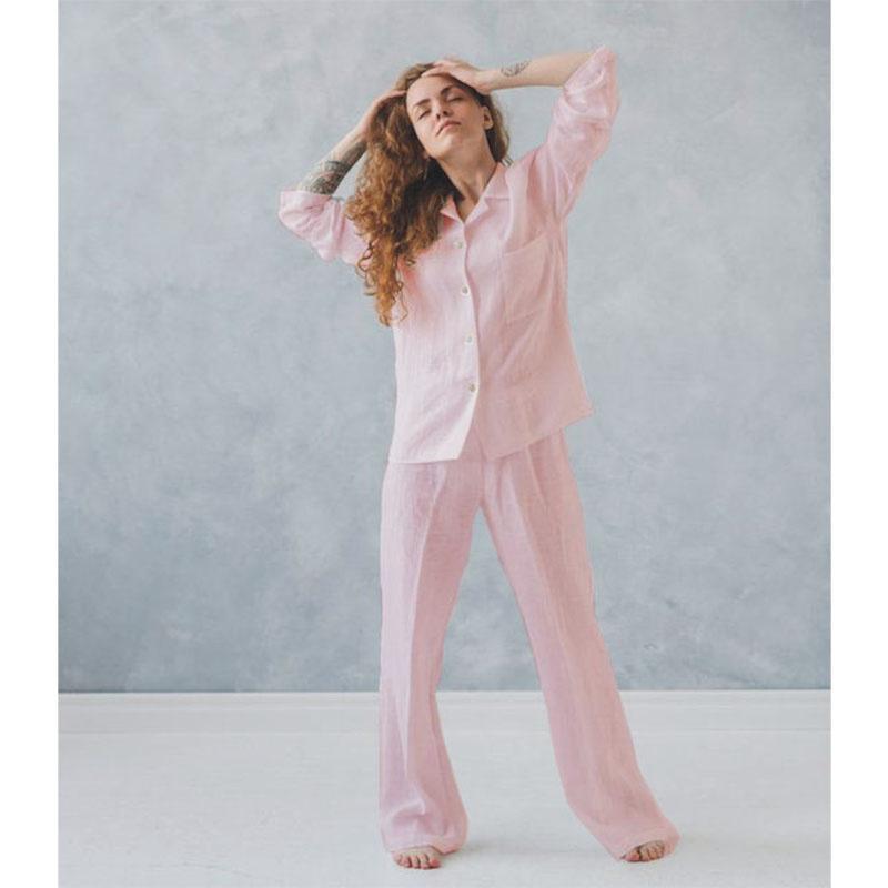 Women' Two Piece Pants French Linen Solid Color Long Sleeved Thin Loose Home Clothes Washed Soft And Dry Pajamas Set Package Ma, Lower garment set
Women' Two Piece Pants French Linen Solid Color Long Sleeved Thin Loose Home Clothes Washed Soft And Dry Pajamas Set Package Ma, Lower garment set