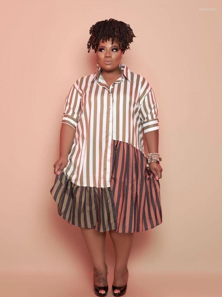 Plus Size Dresses For Women Clothing Long Sleeve Shirt Dress Striped Patchwork Lady Casual Wholesale Bulk Drop, Gray
Plus Size Dresses For Women Clothing Long Sleeve Shirt Dress Striped Patchwork Lady Casual Wholesale Bulk Drop, Gray