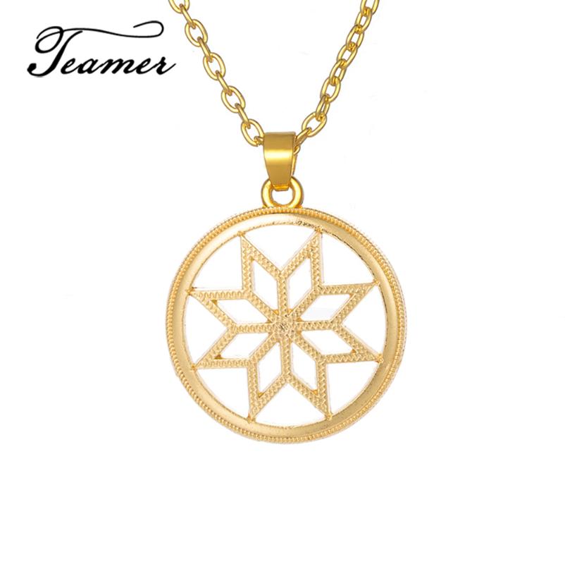 Pendant Necklaces Teamer Adjustable Necklace Solar Circle Stones And Crystal Alatir Slavic Protection Alatyr Shield Amulets Jewelry
Pendant Necklaces Teamer Adjustable Necklace Solar Circle Stones And Crystal Alatir Slavic Protection Alatyr Shield Amulets Jewelry