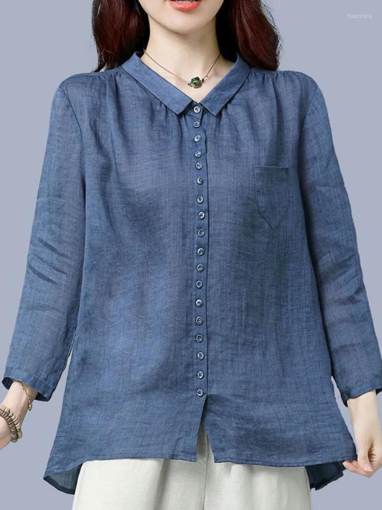 Women's Blouses Spring Autumn Vintage Cotton Linen Cardigan Shirt Ladies Elegant Long Sleeve Buttons Top Women Comfortable Loose Casual, Khaki
Women's Blouses Spring Autumn Vintage Cotton Linen Cardigan Shirt Ladies Elegant Long Sleeve Buttons Top Women Comfortable Loose Casual, Khaki