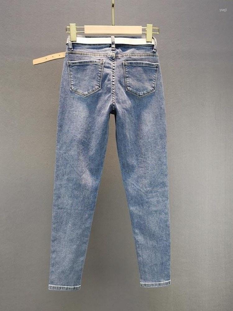 Women' Jeans Spring Women Skinny Light Blue Fashion Luxury Diamonds Casual Ankle Length Trousers High Waist Denim Pencil Pants Female
Women' Jeans Spring Women Skinny Light Blue Fashion Luxury Diamonds Casual Ankle Length Trousers High Waist Denim Pencil Pants Female