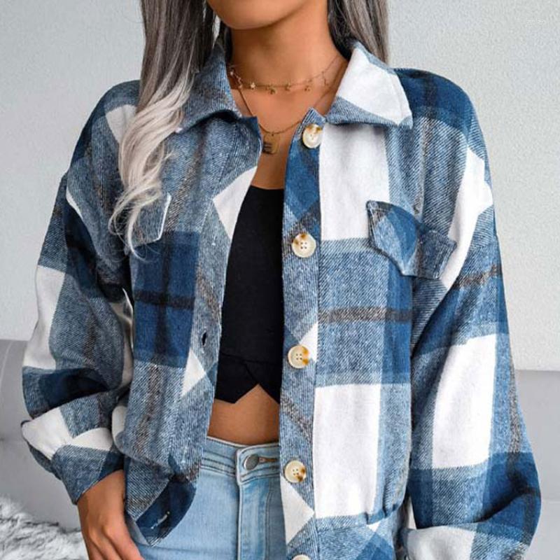 Women' Jackets 2023 Autumn Winter Plaid Jacket Women Checkered Coat Loose Overshirt Button Up Shirt For, Green
Women' Jackets 2023 Autumn Winter Plaid Jacket Women Checkered Coat Loose Overshirt Button Up Shirt For, Green