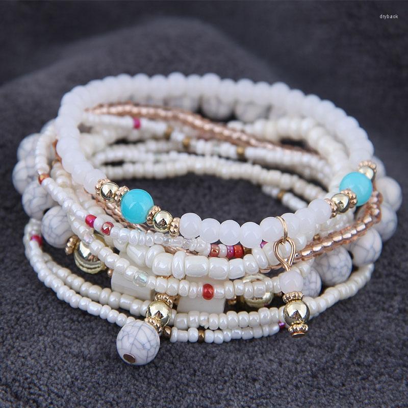 Strand 8pcs/set Colorful Artist Stackable Bracelet Natural Stone Bohemian Handmade Beads For Women Beach Girls Elastic Chain Jewelry
Strand 8pcs/set Colorful Artist Stackable Bracelet Natural Stone Bohemian Handmade Beads For Women Beach Girls Elastic Chain Jewelry