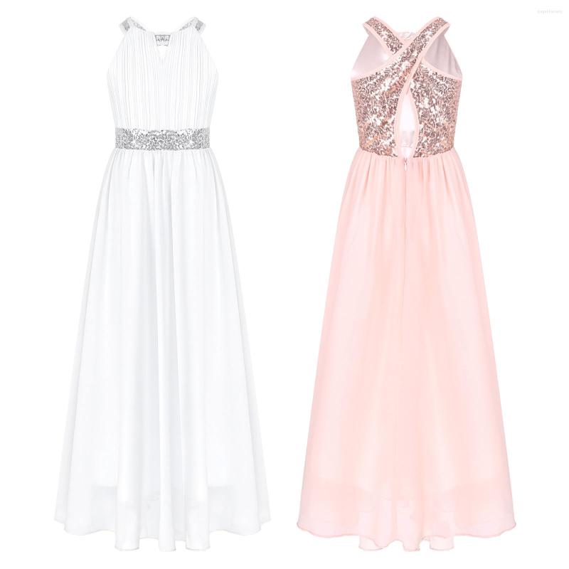Girl Dresses Kids Girls Shiny Sequin Chiffon Dress Sleeveless Cut-out Floor Length Party Princess Evening Wedding Birthday, White a
Girl Dresses Kids Girls Shiny Sequin Chiffon Dress Sleeveless Cut-out Floor Length Party Princess Evening Wedding Birthday, White a