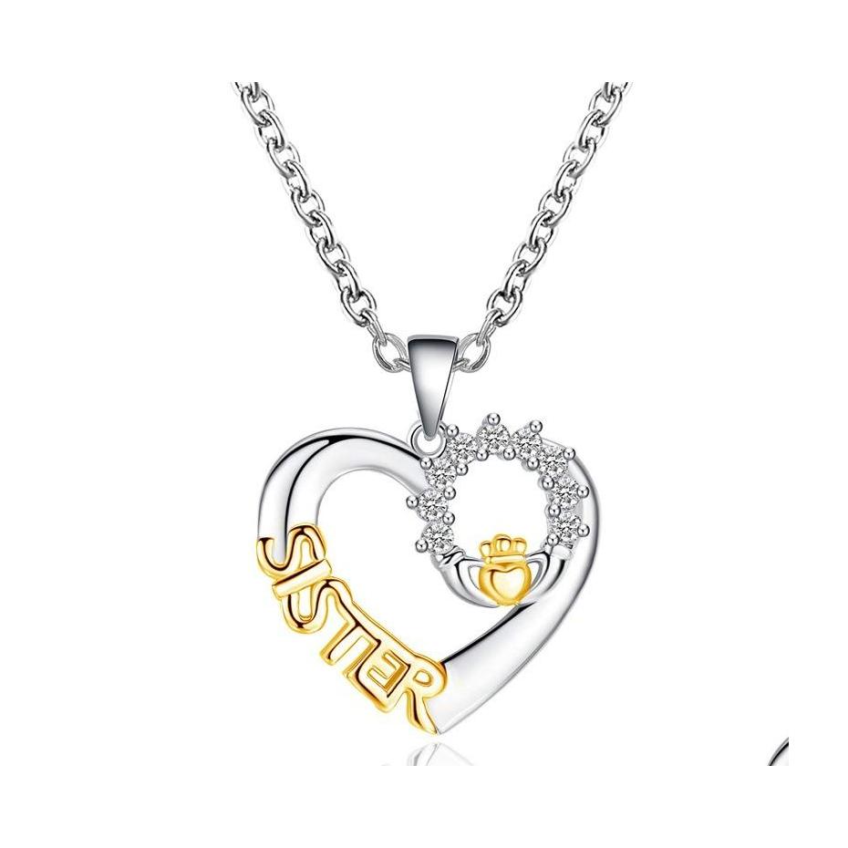 Pendant Necklaces Fashion Jewely Sister Heart Necklace Zircon Collarbone Chain Drop Delivery Jewelry Pendants Dhvca
Pendant Necklaces Fashion Jewely Sister Heart Necklace Zircon Collarbone Chain Drop Delivery Jewelry Pendants Dhvca