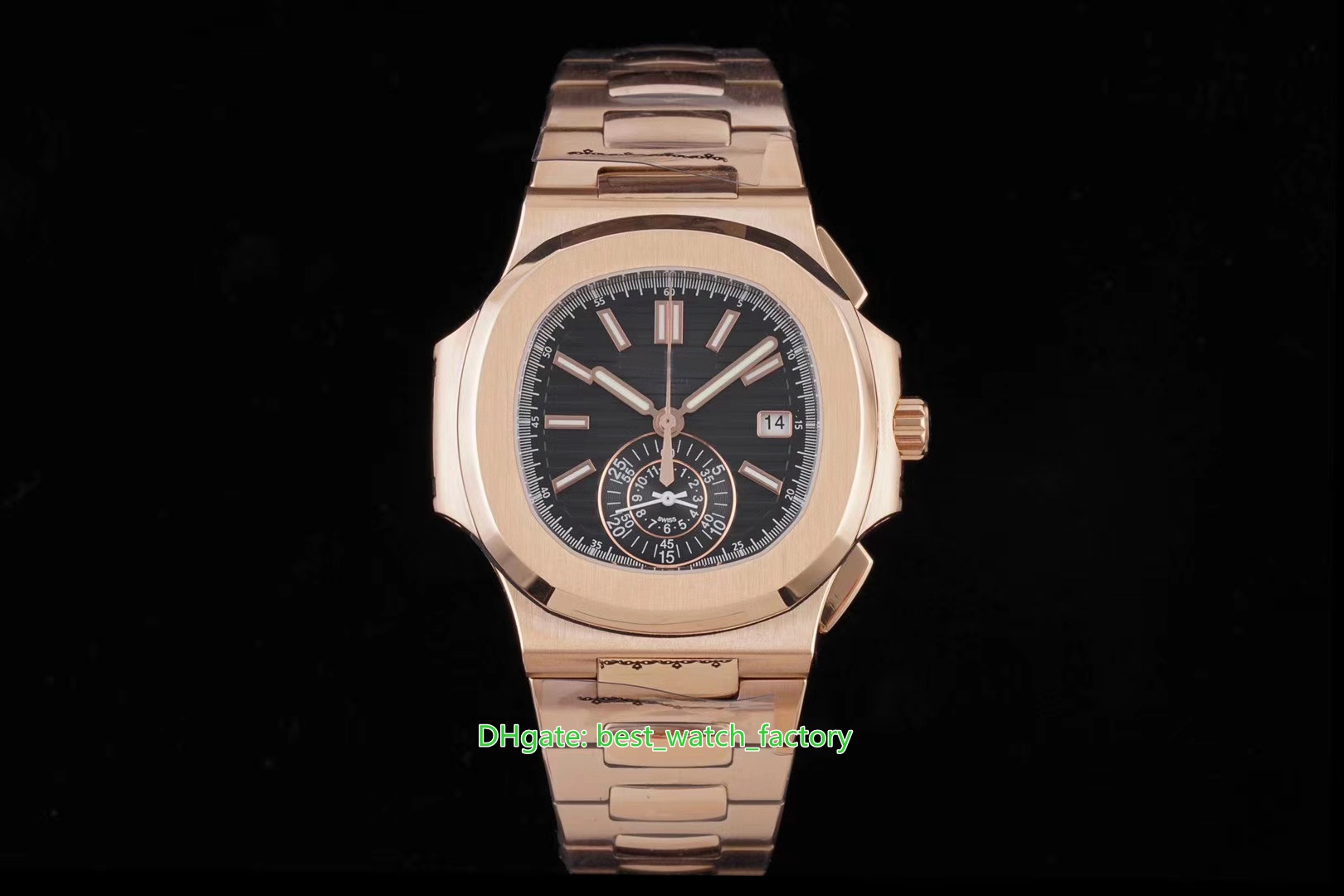 3K Factory Mens Watch Super Quality 40.5mm Nautilus 5980/1R-001 Chronograph Watches 18k Rose Gold CAL.CH 28-520 C Movement Mechanical Automatic Men's Wristwatches, With box papers
3K Factory Mens Watch Super Quality 40.5mm Nautilus 5980/1R-001 Chronograph Watches 18k Rose Gold CAL.CH 28-520 C Movement Mechanical Automatic Men's Wristwatches, With box papers