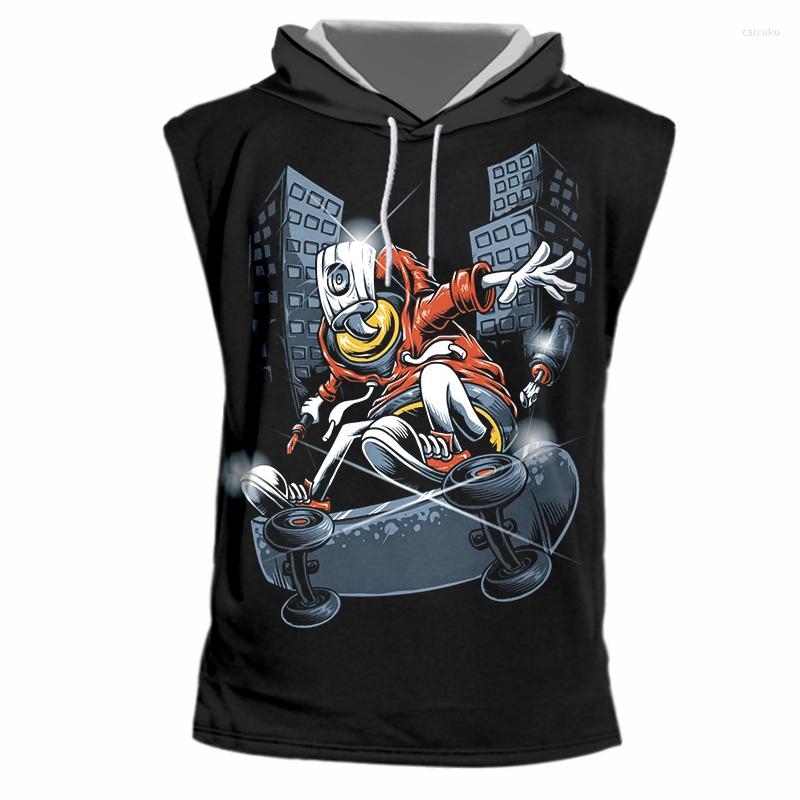 Men's Tank Tops IFPD EU Size Harajuku Casual Hooded Top Cool 3D Print Graffiti Spray Paint Vest Man Sleeveless Plus Clothing
Men's Tank Tops IFPD EU Size Harajuku Casual Hooded Top Cool 3D Print Graffiti Spray Paint Vest Man Sleeveless Plus Clothing
