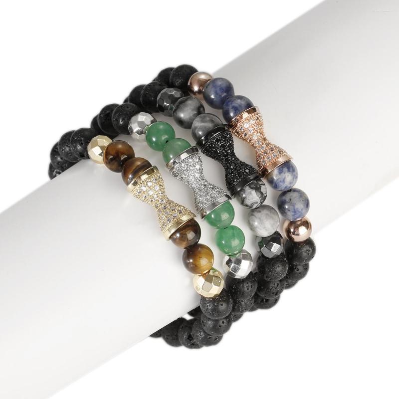 Strand Luxury Geometry CZ Zircon Weaving Bracelet Homme Men Lava Tiger Eye Stone Beads Drop
Strand Luxury Geometry CZ Zircon Weaving Bracelet Homme Men Lava Tiger Eye Stone Beads Drop