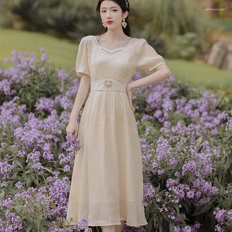 Party Dresses Summer Dress 2023 French Retro Elegant Gentle Style Embroidered Vestidos Fairy Sweet First Love Women, Photo color
Party Dresses Summer Dress 2023 French Retro Elegant Gentle Style Embroidered Vestidos Fairy Sweet First Love Women, Photo color