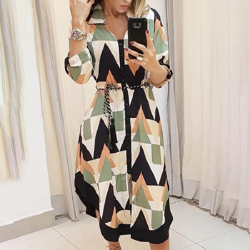 Casual Dresses Autumn Lapel Lattice Slim Body Strap Loose Long Irregular Dress Women, Blue
Casual Dresses Autumn Lapel Lattice Slim Body Strap Loose Long Irregular Dress Women, Blue