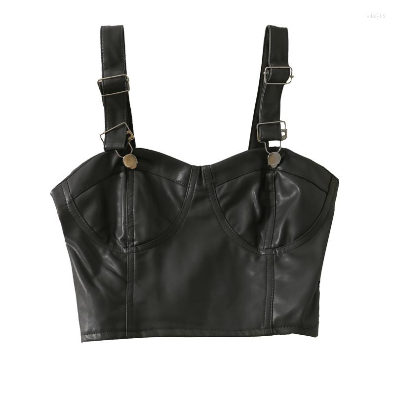 Women's Tanks Autumn All-match Solid Color Retro PU Leather Buckle Belt Short Outer Wear Camisole Women, Black
Women's Tanks Autumn All-match Solid Color Retro PU Leather Buckle Belt Short Outer Wear Camisole Women, Black