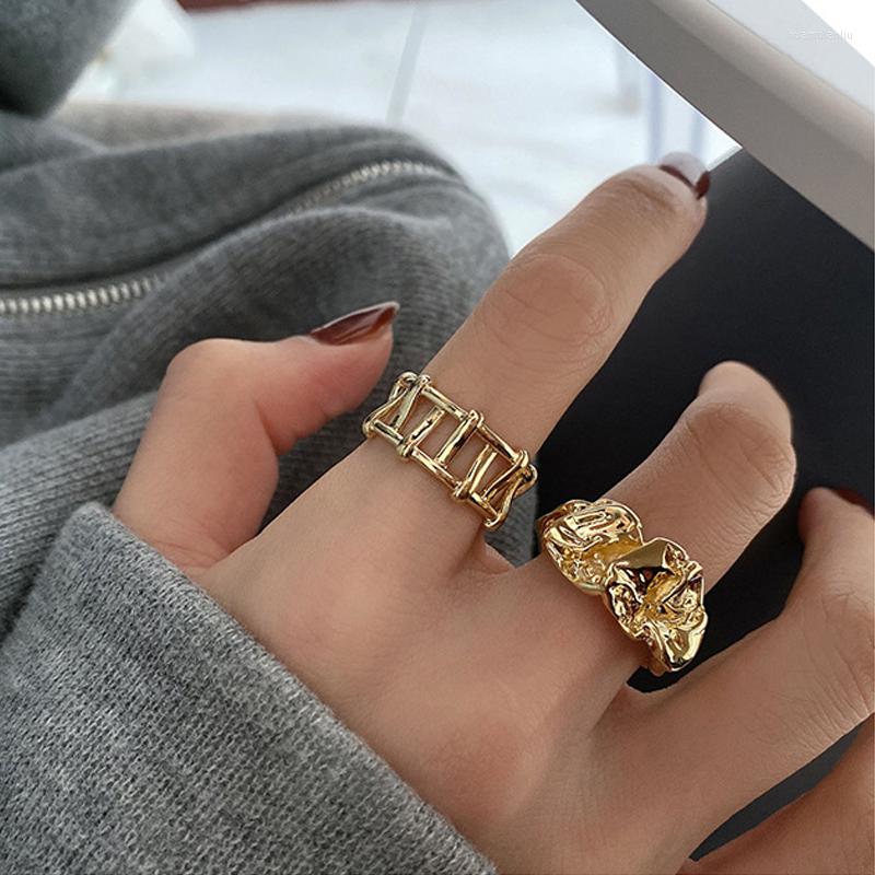 Wedding Rings Korean Style Aesthetic Folds For Women Fashion Punk Hollow Irregular Geometric Handmade Couple Engagement Jewelry Gift
Wedding Rings Korean Style Aesthetic Folds For Women Fashion Punk Hollow Irregular Geometric Handmade Couple Engagement Jewelry Gift