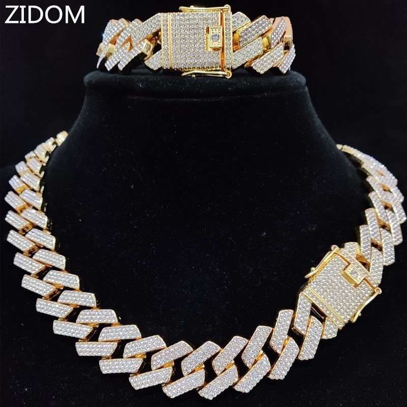 Bracelet Necklace Men Women Hip Hop Chain for Fashion party 20mm width Rhombus Cuban Chains Hiphop Iced Out Bling jewelry 230202, Silver color
Bracelet Necklace Men Women Hip Hop Chain for Fashion party 20mm width Rhombus Cuban Chains Hiphop Iced Out Bling jewelry 230202, Silver color