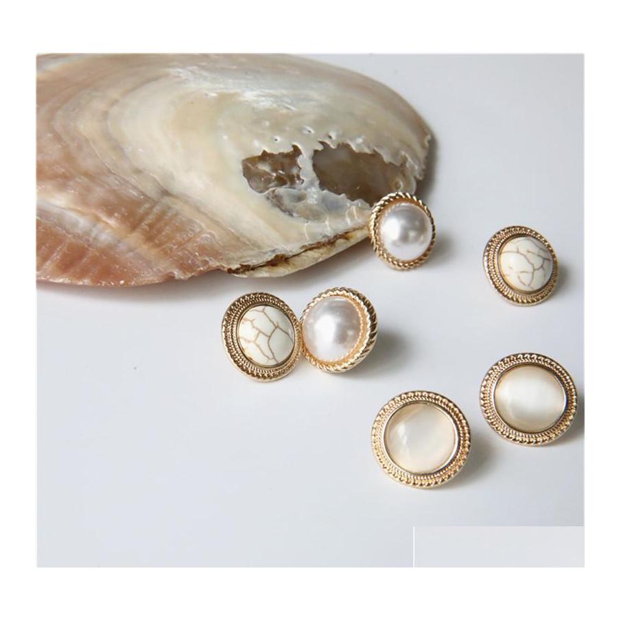 Stud Vintage Round Big Opal Stone Earrings For Women Unique Design Marble Earring Temperament Simated Pearl Jewelry Wholesale Drop De Othn7
Stud Vintage Round Big Opal Stone Earrings For Women Unique Design Marble Earring Temperament Simated Pearl Jewelry Wholesale Drop De Othn7