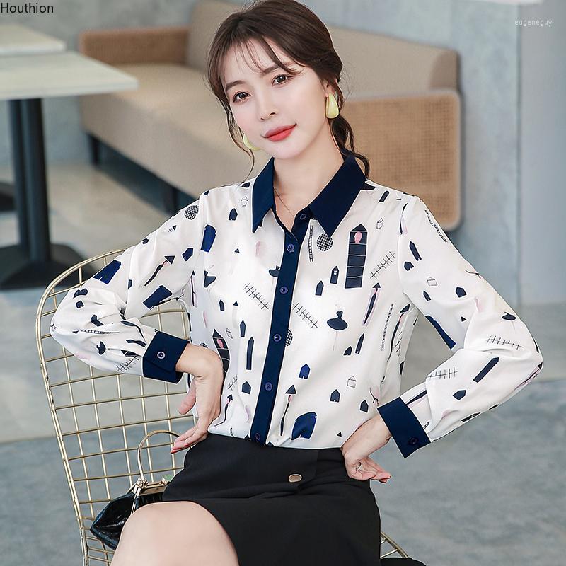 Women's Blouses Summer Polo-neck Long Sleeve Splicing Printed Chiffon Casual Fashion Lady Loose Women's Shirt, Mixed color
Women's Blouses Summer Polo-neck Long Sleeve Splicing Printed Chiffon Casual Fashion Lady Loose Women's Shirt, Mixed color