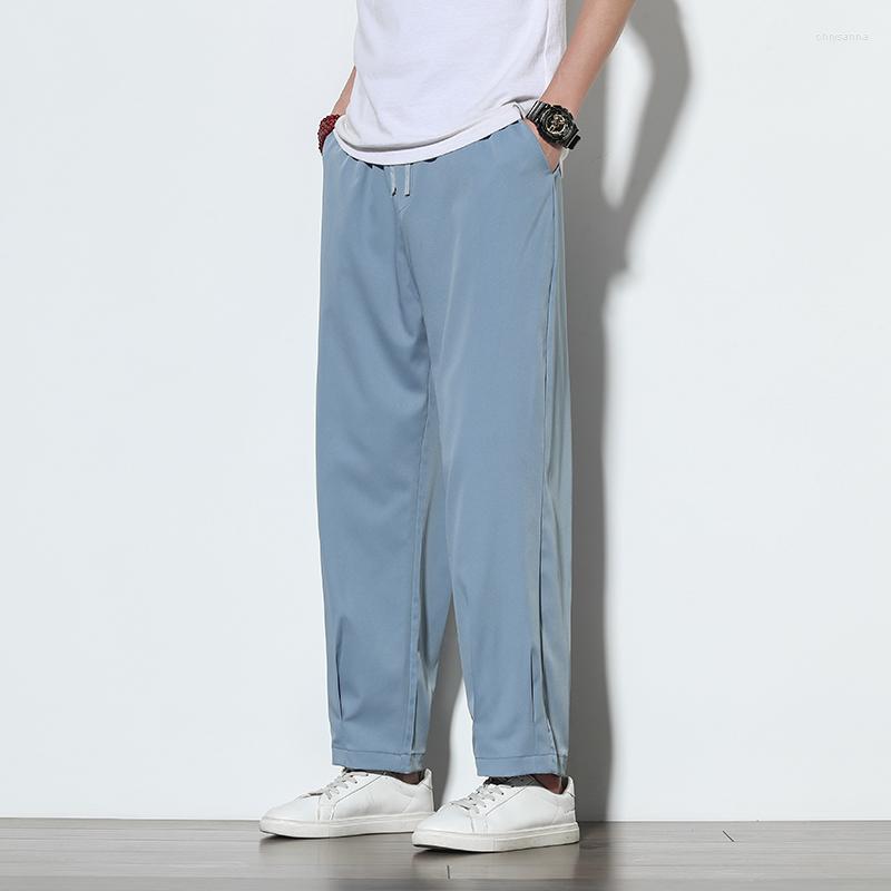 Men's Pants 2023 Spring Summer Men Thin Ice Silk Casual Fit Stretch Solid Color Breathable Trousers Male Elastic Waist Harem, Sky blue
Men's Pants 2023 Spring Summer Men Thin Ice Silk Casual Fit Stretch Solid Color Breathable Trousers Male Elastic Waist Harem, Sky blue