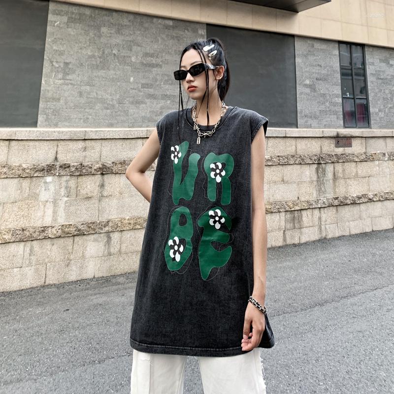 Women's Tanks Female Street Letter Print O Neck Casual Top Harajuku Style Lady Black Washed Loose Tank Tops Summer Korean Fashion Clothes
Women's Tanks Female Street Letter Print O Neck Casual Top Harajuku Style Lady Black Washed Loose Tank Tops Summer Korean Fashion Clothes