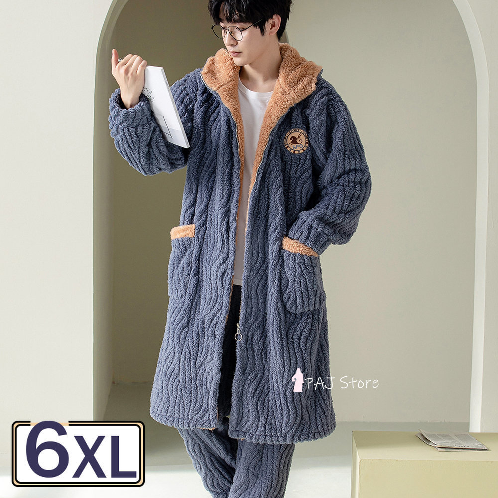 Men's Sleepwear Winter Nightgown Pajamas Sets 2 Piece 6XL Oversized Thick Warm Flannel Kimono Bathrobe Set Coral Home Clothes 230202, 3803black
Men's Sleepwear Winter Nightgown Pajamas Sets 2 Piece 6XL Oversized Thick Warm Flannel Kimono Bathrobe Set Coral Home Clothes 230202, 3803black