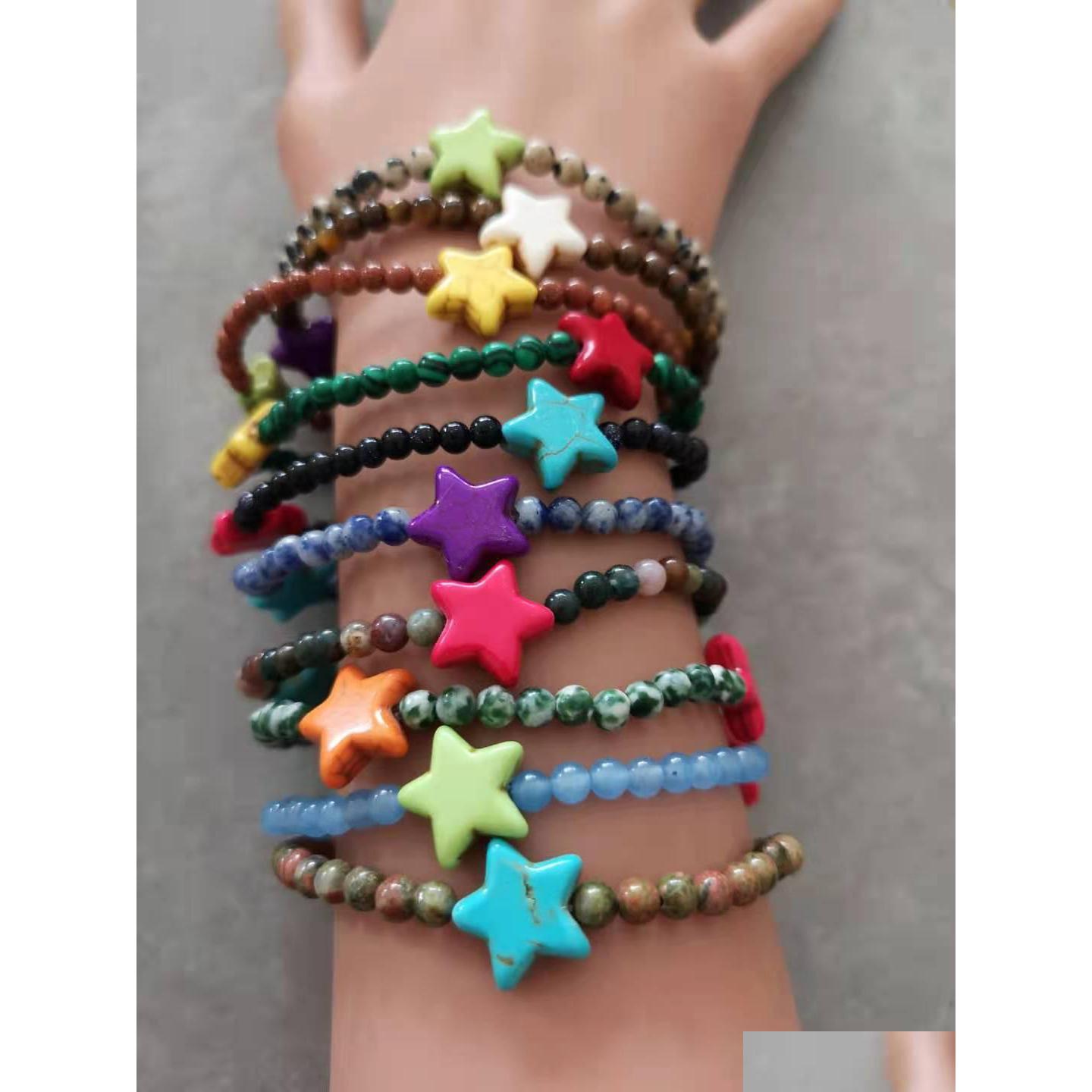 Beaded Star Handmade Mini Gemstone Strand Bracelet 4Mm Round Agate Quazt Stone Stretch Bracelets For Women Jewelry Love Wish Gift Dr Dhcvw
Beaded Star Handmade Mini Gemstone Strand Bracelet 4Mm Round Agate Quazt Stone Stretch Bracelets For Women Jewelry Love Wish Gift Dr Dhcvw