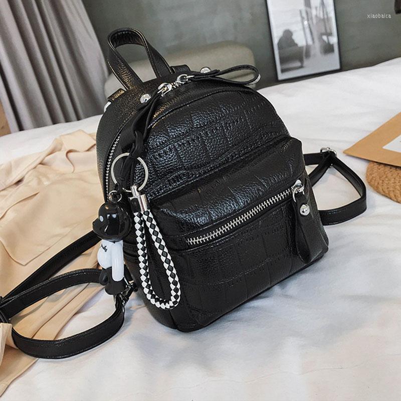 School Bags Women's Backpack 2023 High Quality PU Leather Schoolbag For Teenagers Girls Luxury Crossbody Back Packs Mini Student, Black backpack
School Bags Women's Backpack 2023 High Quality PU Leather Schoolbag For Teenagers Girls Luxury Crossbody Back Packs Mini Student, Black backpack