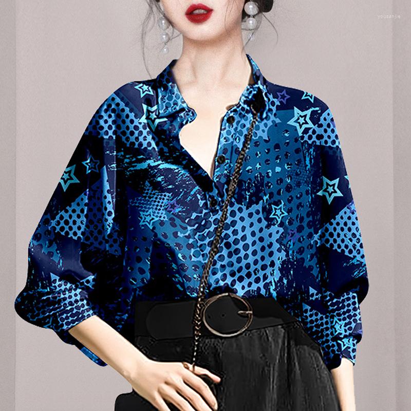 Women' Blouses Chiffon Women' Summer 2023 Printing Long Sleeves Shirts Fashion Loose Korean Top Tum-down Collar Casual Clothing, Photo color
Women' Blouses Chiffon Women' Summer 2023 Printing Long Sleeves Shirts Fashion Loose Korean Top Tum-down Collar Casual Clothing, Photo color