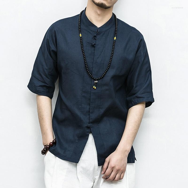 Ethnic Clothing Vintage Chinese Style Men Tang Suit Summer Solid Color Shirt Ancient Casual Streetwear Linen Tops China Clothes
Ethnic Clothing Vintage Chinese Style Men Tang Suit Summer Solid Color Shirt Ancient Casual Streetwear Linen Tops China Clothes