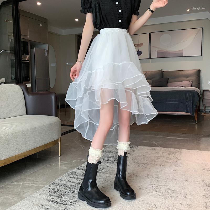 Skirts Woman Net Gauze Tutu Skirt Irregular Personality Fashion All-match Summer Style, Black
Skirts Woman Net Gauze Tutu Skirt Irregular Personality Fashion All-match Summer Style, Black