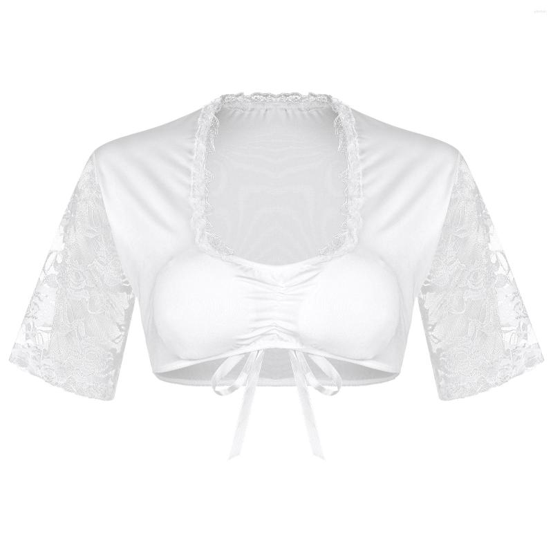 Women' Tanks Womens Oktoberfest Blouse Tops Short Sleeve Beer Festival Sheer Lace Patchwork Camis Tank Drawstring Square Neck Crop Top, White
Women' Tanks Womens Oktoberfest Blouse Tops Short Sleeve Beer Festival Sheer Lace Patchwork Camis Tank Drawstring Square Neck Crop Top, White