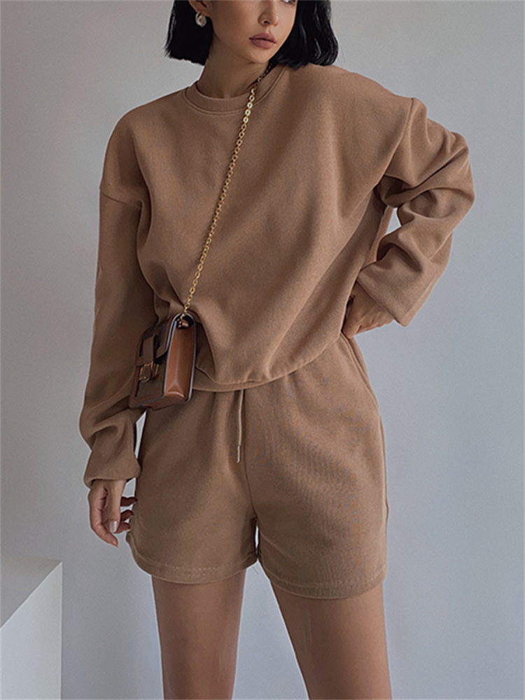 Women's Two Piece Pants Women High Quality Hoodies Tracksuits 2 Set Summer Autumn Sweatshirt Sporting Shorts Outfit Solid Suit 230202, Darkgrayshort sleeve
Women's Two Piece Pants Women High Quality Hoodies Tracksuits 2 Set Summer Autumn Sweatshirt Sporting Shorts Outfit Solid Suit 230202, Darkgrayshort sleeve