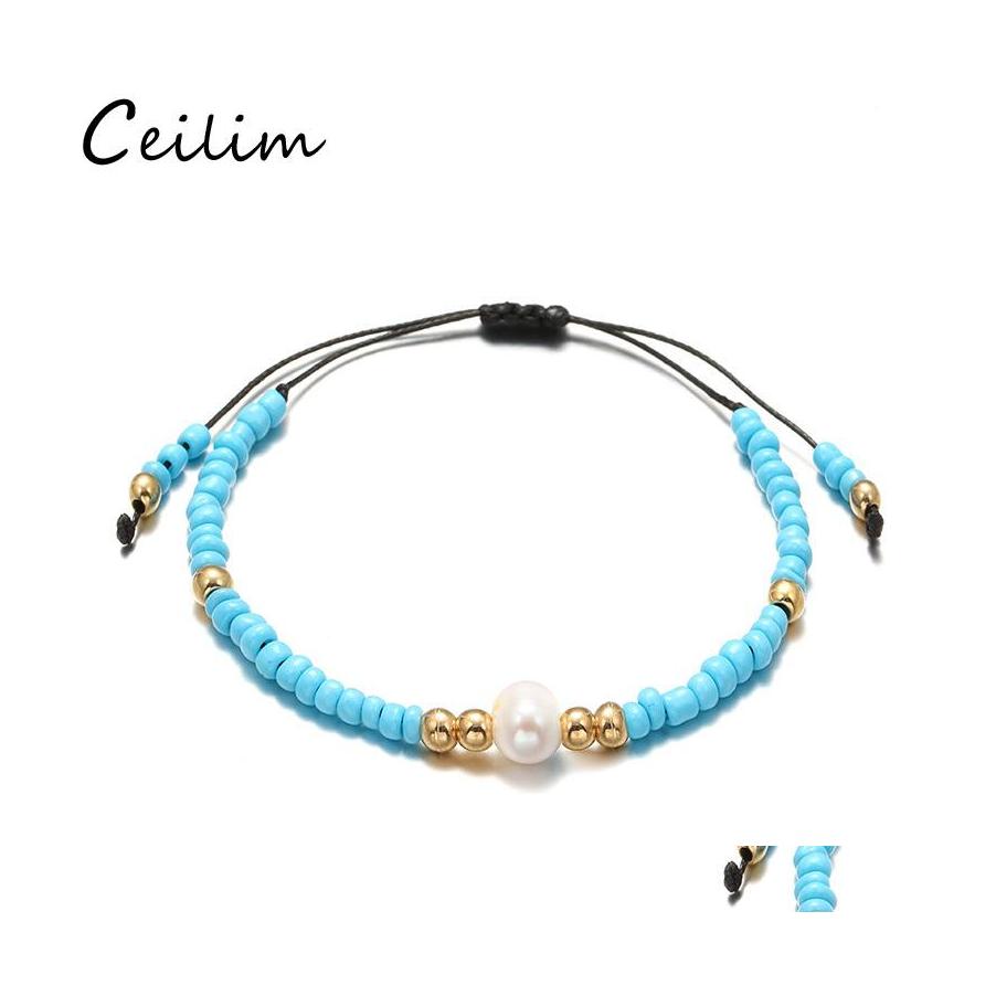 Charm Bracelets Arrival Handmade Bead Braided Bracelet With Pearl For Women Mti Color Adjustable Summer Jewelry Drop Delivery Otpqy
Charm Bracelets Arrival Handmade Bead Braided Bracelet With Pearl For Women Mti Color Adjustable Summer Jewelry Drop Delivery Otpqy