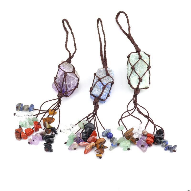 Charms Fashion Handwoven Natural Stone 7 Chakras Crystal Rough Tassel Hang Pendants Car Rearview Mirror Pendant Bag Drop Del Dhgarden Dhjq1
Charms Fashion Handwoven Natural Stone 7 Chakras Crystal Rough Tassel Hang Pendants Car Rearview Mirror Pendant Bag Drop Del Dhgarden Dhjq1
