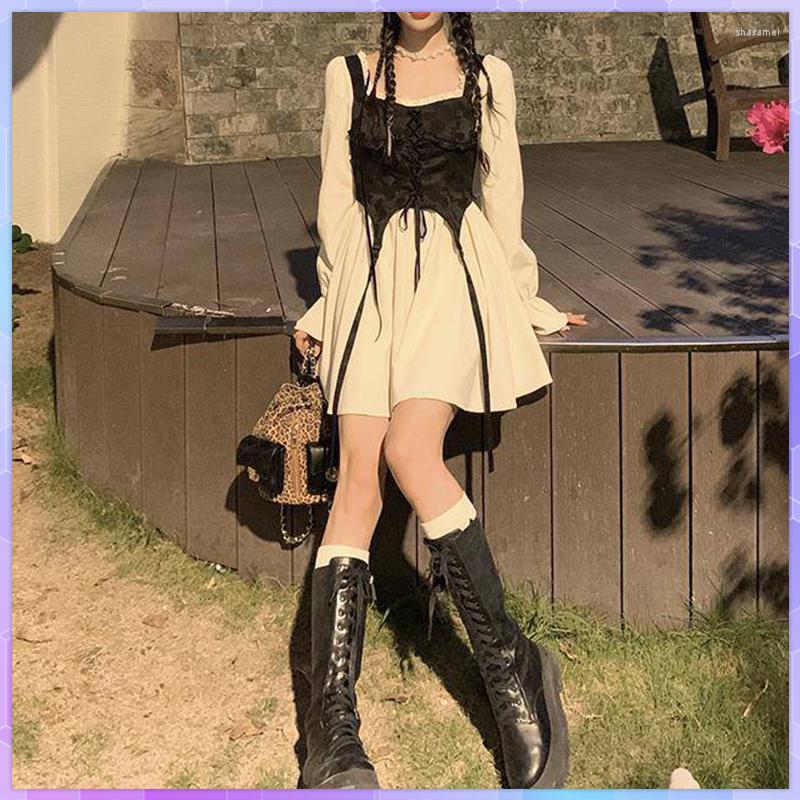 Casual Dresses Vintage Lolita Dress Party Long Sleeve Elegant Y2k Mini For Women Kawaii Clothing One Piece Korean Spring Vestido, Multi
Casual Dresses Vintage Lolita Dress Party Long Sleeve Elegant Y2k Mini For Women Kawaii Clothing One Piece Korean Spring Vestido, Multi