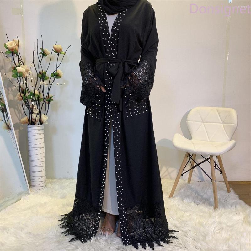 Ethnic Clothing Robe Femme Musulmane Cardigan Middle East Beaded Lace Pocket Arab Muslim Fashion Abaya Kimono Dubai Turkey Belt
Ethnic Clothing Robe Femme Musulmane Cardigan Middle East Beaded Lace Pocket Arab Muslim Fashion Abaya Kimono Dubai Turkey Belt