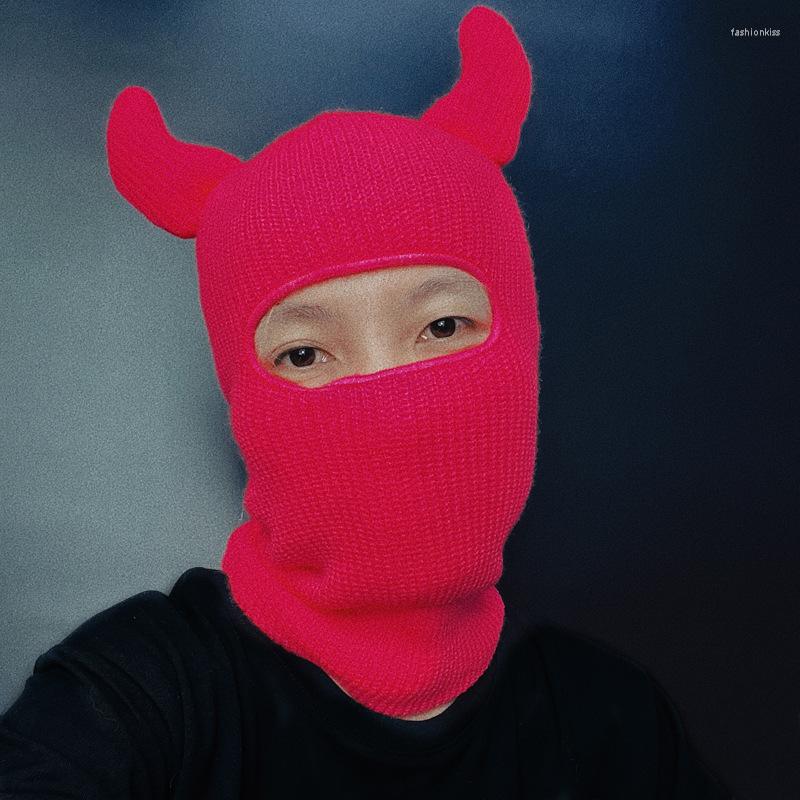 Berets 1 Holes Full Face Hat Outdoor Ski Riding Mask Winter Ox Horn Knitted Beanie Hats Fashion Balaclava Windproof Warm Skullies Cap, White
Berets 1 Holes Full Face Hat Outdoor Ski Riding Mask Winter Ox Horn Knitted Beanie Hats Fashion Balaclava Windproof Warm Skullies Cap, White
