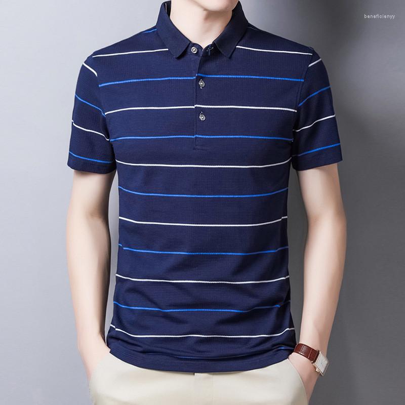 Men's Polos Ymwmhu 2023 Brand Summer Polo Shirt Cotton Short Sleeve Fashion Slim Fit For Men Streetwear Striped Clothes, Navy blue
Men's Polos Ymwmhu 2023 Brand Summer Polo Shirt Cotton Short Sleeve Fashion Slim Fit For Men Streetwear Striped Clothes, Navy blue