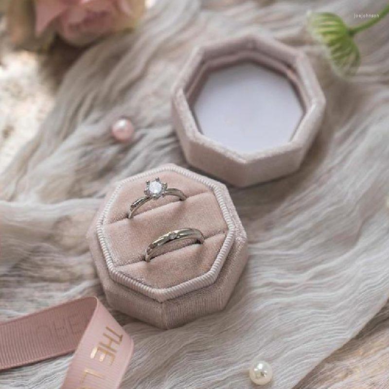 Jewelry Pouches Multi-color Hexagon Velvet Ring Box Double Display Stand With Detachable Cover For Wedding Proposal Ceremony
Jewelry Pouches Multi-color Hexagon Velvet Ring Box Double Display Stand With Detachable Cover For Wedding Proposal Ceremony