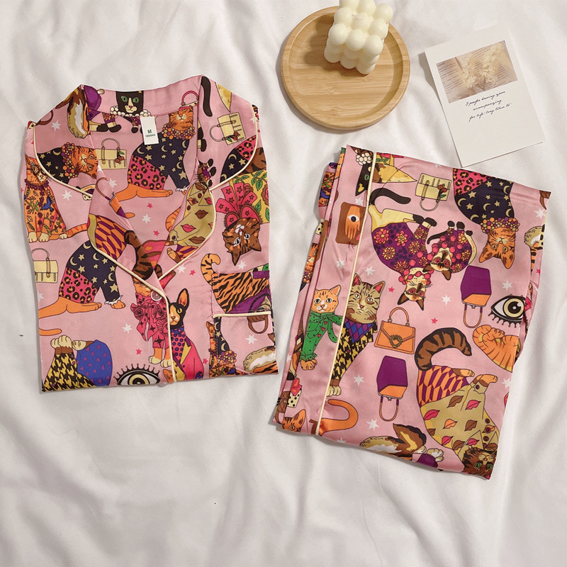 Women's Sleepwear Women Pajamas Sets Winter Long Sleeve Cotton Pink Pijama Mujer Female Cute Cartoon Print Nightsuit 230203
Women's Sleepwear Women Pajamas Sets Winter Long Sleeve Cotton Pink Pijama Mujer Female Cute Cartoon Print Nightsuit 230203