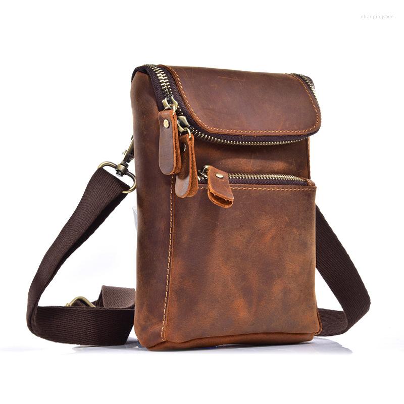Waist Bags Genuine Leather Shoulder For Men Small Travel Belt Phone Pouch Fanny Pack Male Casual Messenger Crossbody, Brown
Waist Bags Genuine Leather Shoulder For Men Small Travel Belt Phone Pouch Fanny Pack Male Casual Messenger Crossbody, Brown