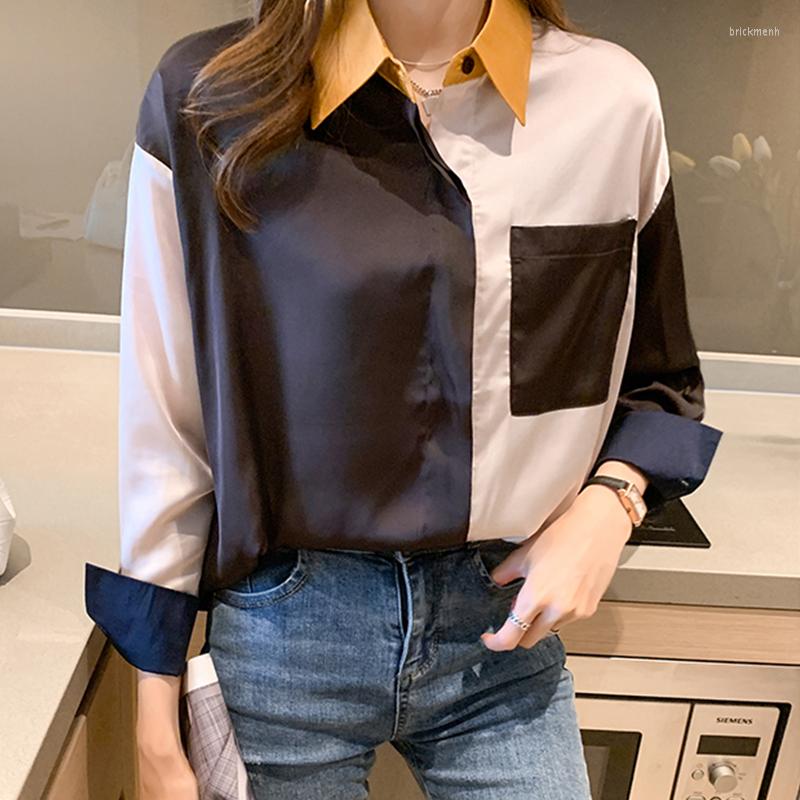 Women' Blouses Oversized Fashion Patchwork Printing Ladies Shirts Women' 2023 Spring Autumn Long Sleeve Tops Blusas Mujer, Multi
Women' Blouses Oversized Fashion Patchwork Printing Ladies Shirts Women' 2023 Spring Autumn Long Sleeve Tops Blusas Mujer, Multi